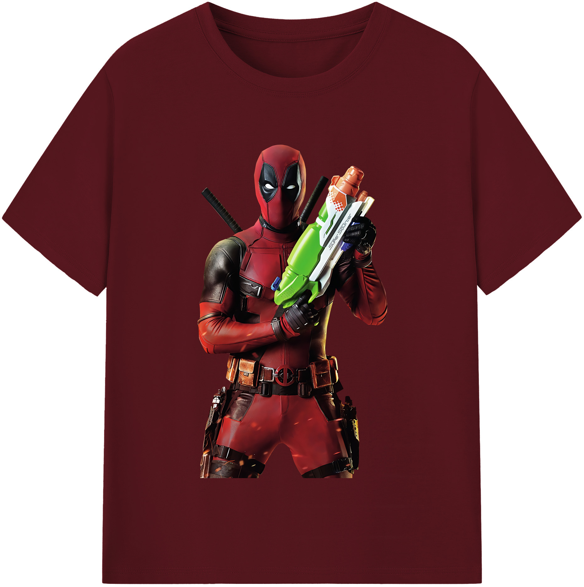 （画像用） Deadpool デッドプール 綿100％半袖Tシャツ（フロントプリント）